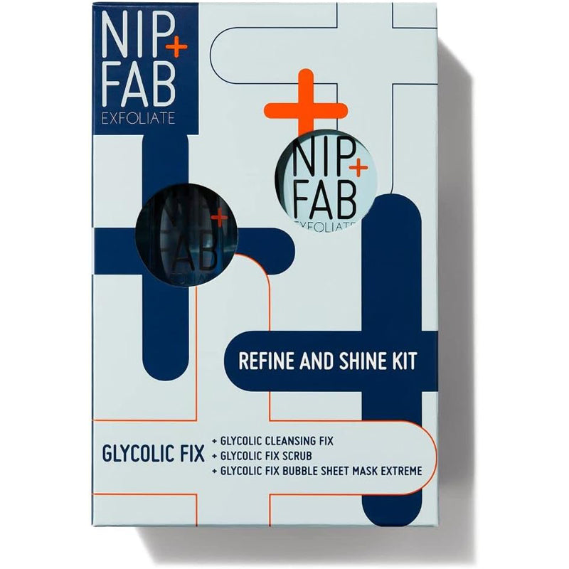 Nip + Fab Exfoliate Glycolic Fix 3 Piece Refine and Shine Kit