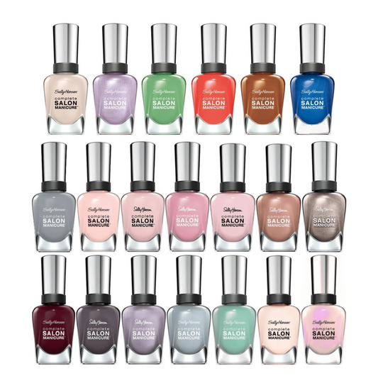 Sally Hansen Salon Manicure Nail Polish Set of 8 Assorted Shades